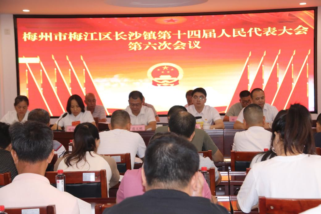 长沙镇第十四届人民代表大会第六次会议胜利召开